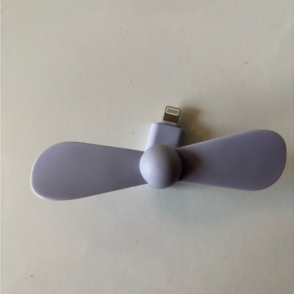 Portable Purple Mini Fan for iPhone